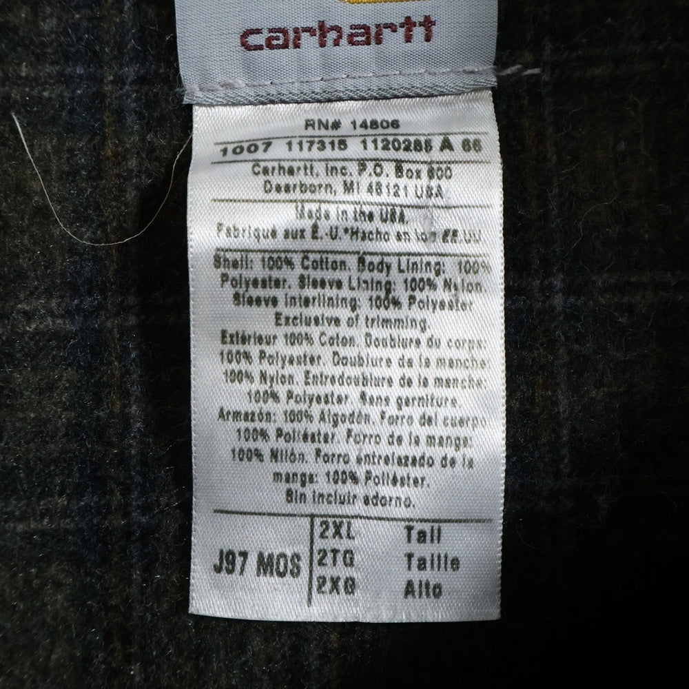 CARHARTT(カーハート) 00S DETROIT JACKET デトロイトジャケット ヴィンテージ ダック地 モスグリーン J97MOS