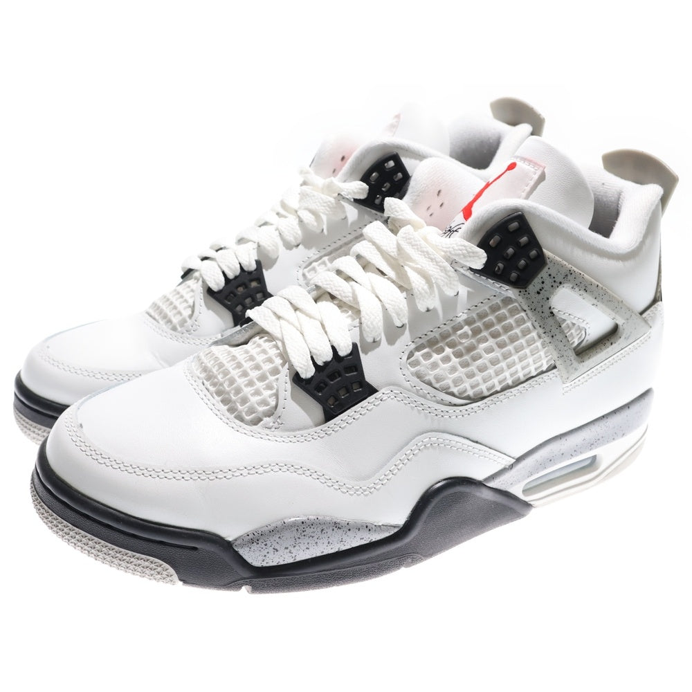 NIKE(ナイキ) AIR JORDAN 4 RETRO WHITECEMENT エアジョーダン4 レトロ ホワイトセメント ハイカットスニーカー ホワイト US10/28cm FV5029-100