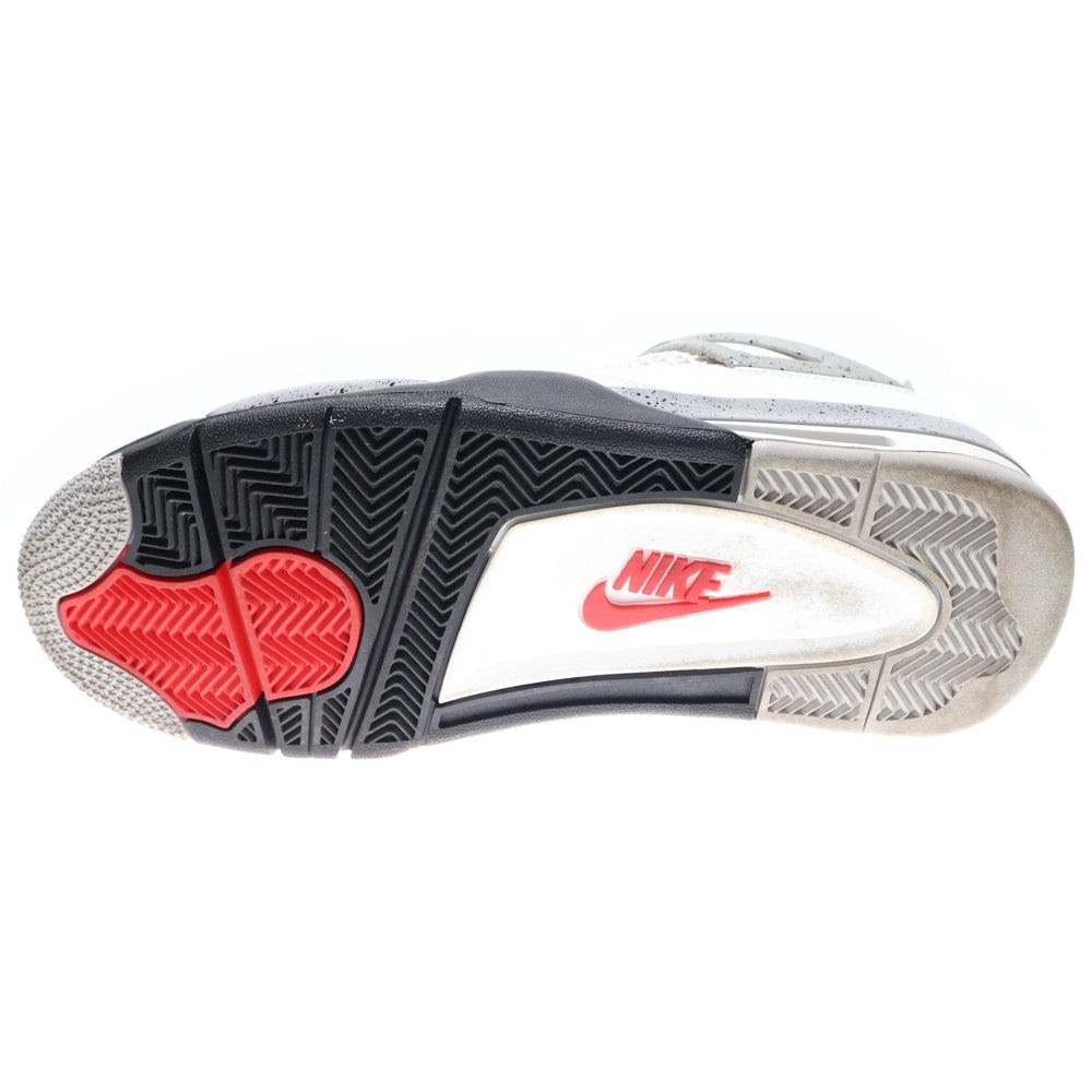 NIKE(ナイキ) AIR JORDAN 4 RETRO WHITECEMENT エアジョーダン4 レトロ ホワイトセメント ハイカットスニーカー ホワイト US10/28cm FV5029-100