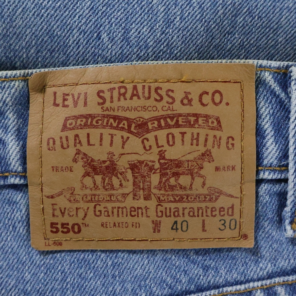 Levi's(リーバイス) 90S VINTAGE 550 RELAXED FIT リラックスドフィット ヴィンテージ テーパードデニムパンツ インディゴ 00550-4834