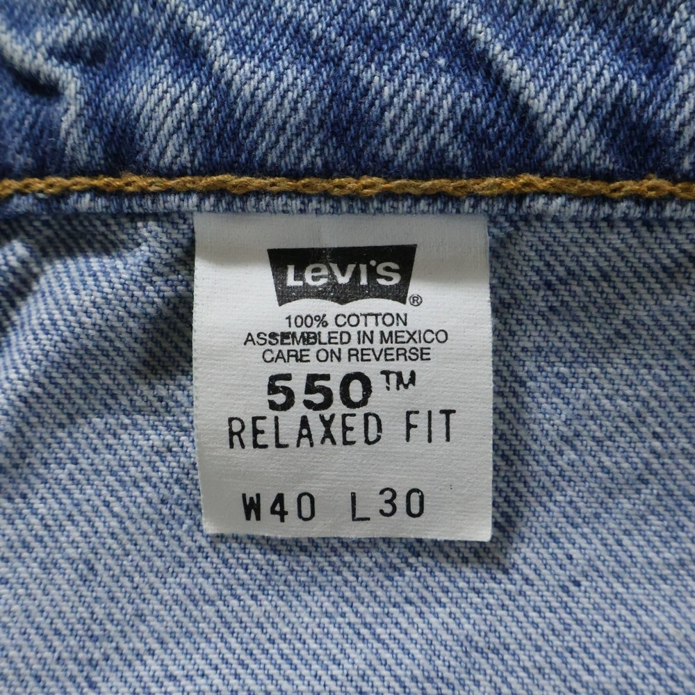 Levi's(リーバイス) 90S VINTAGE 550 RELAXED FIT リラックスドフィット ヴィンテージ テーパードデニムパンツ インディゴ 00550-4834