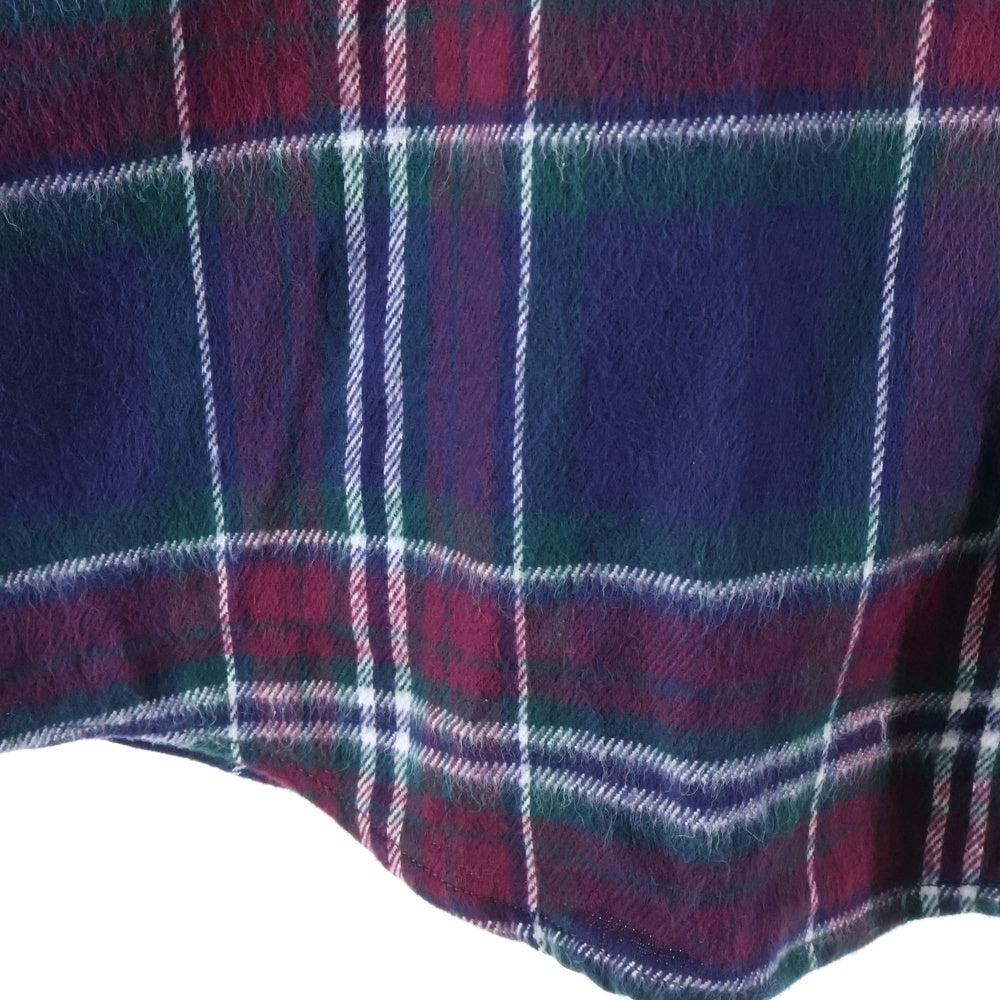VINTAGE(ヴィンテージ) 90S VINTAGE FIVE BROTHERS HEAVY FLANNEL SHIRT ヴィンテージ ファイブブラザーズ チェック柄 ヘビーネルシャツ ネイビー/パープル