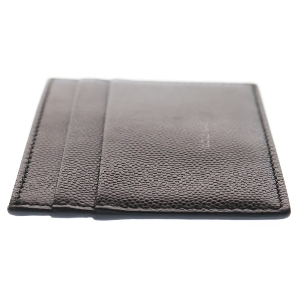 DOLCE & GABBANA(ドルチェアンドガッバーナ) ロゴ刻印 レザーカードケース 財布 ブラック