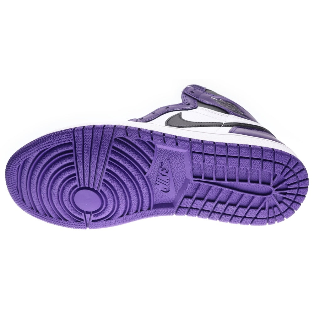 NIKE(ナイキ) AIR JORDAN 1 RETRO HIGH OG COURT PURPLE エアジョーダン コートパープル ハイカットスニーカー ホワイト/パープル US8/26cm 555088-500