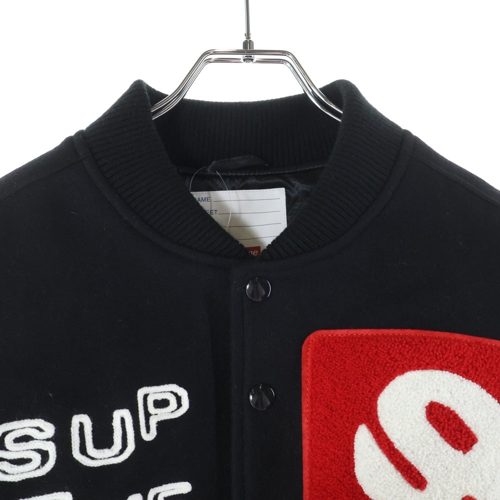 SUPREME(シュプリーム) 23SS Tourist Varsity Jacket ツアーリスト バーシティ ジャケット ブラック