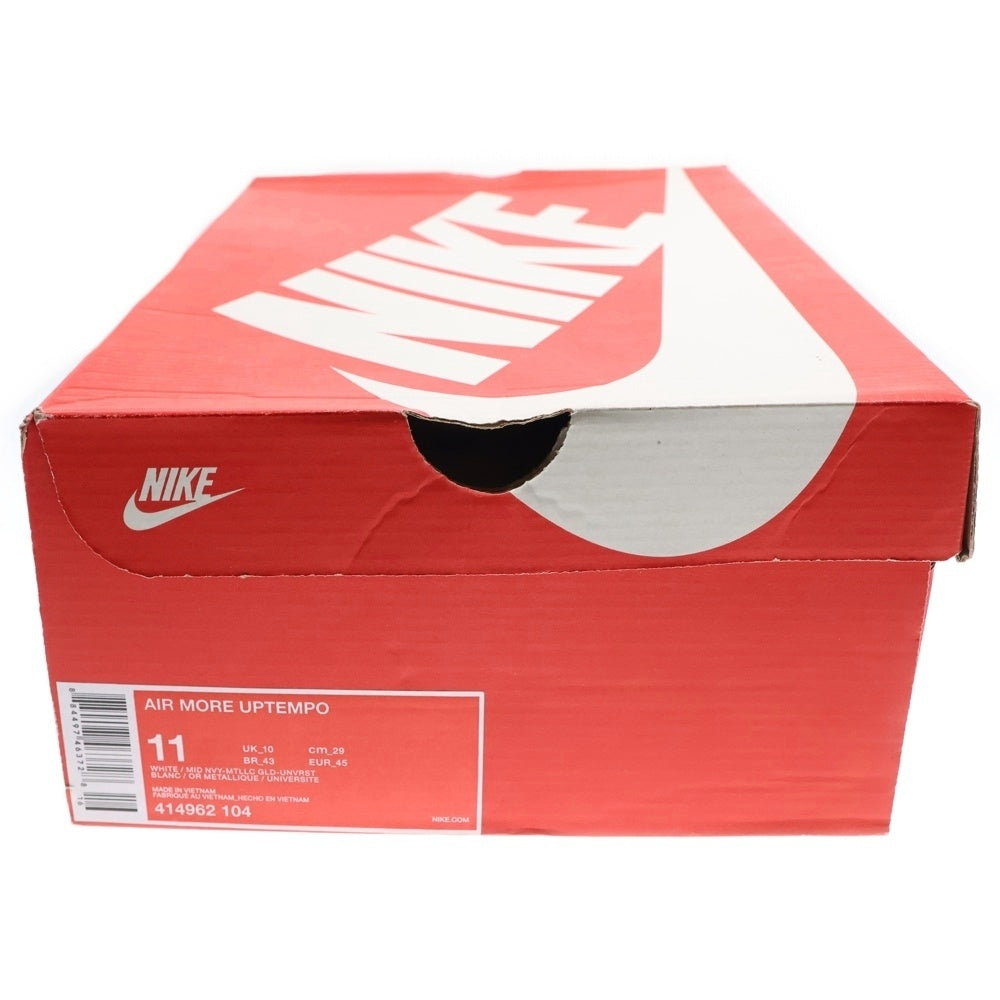 NIKE(ナイキ) 【観賞用 2016年製】 AIR MORE UPTEMPO OLYMPIC エアモアアップテンポ オリンピック ハイカットスニーカー ネイビー/ホワイト US11/29cm 414962-104