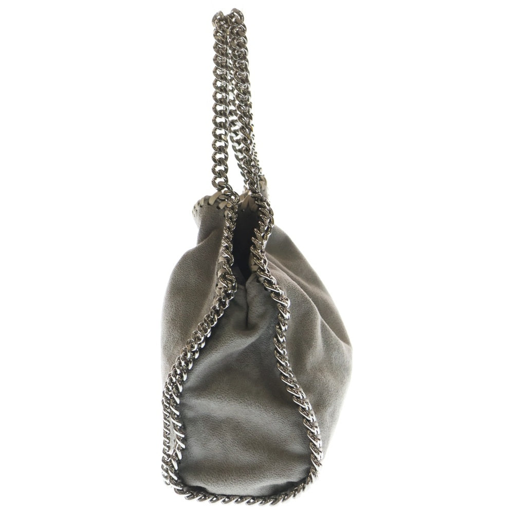 STELLA McCARTNEY(ステラマッカートニー) ファラベラ ミニ レザーハンドバッグ チェーンショルダーバッグ グレー レディース 371223W 9132