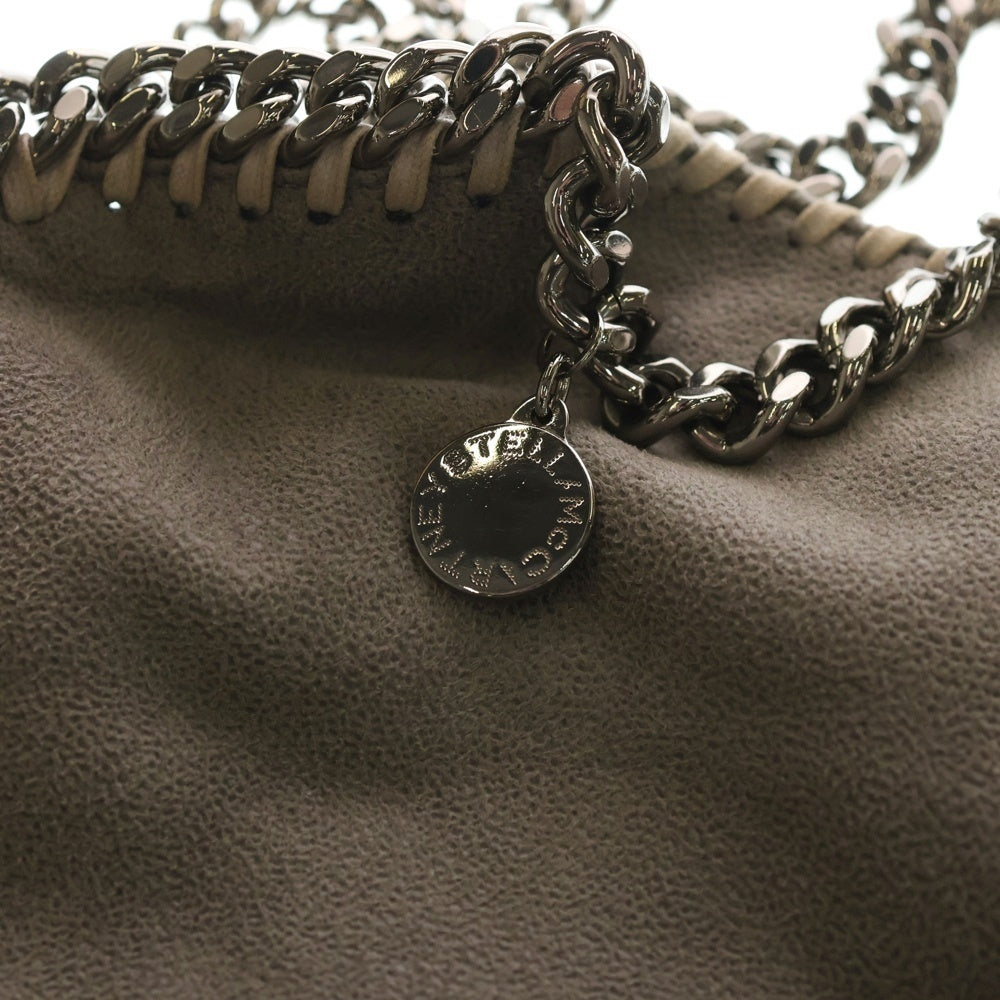 STELLA McCARTNEY(ステラマッカートニー) ファラベラ ミニ レザーハンドバッグ チェーンショルダーバッグ グレー レディース 371223W 9132
