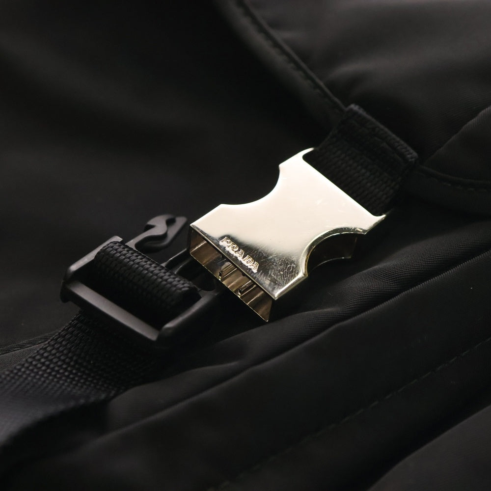 PRADA(プラダ) テスートナイロン トライアングルロゴ 三角プレート バックパック リュックサック ブラック 2VZ062