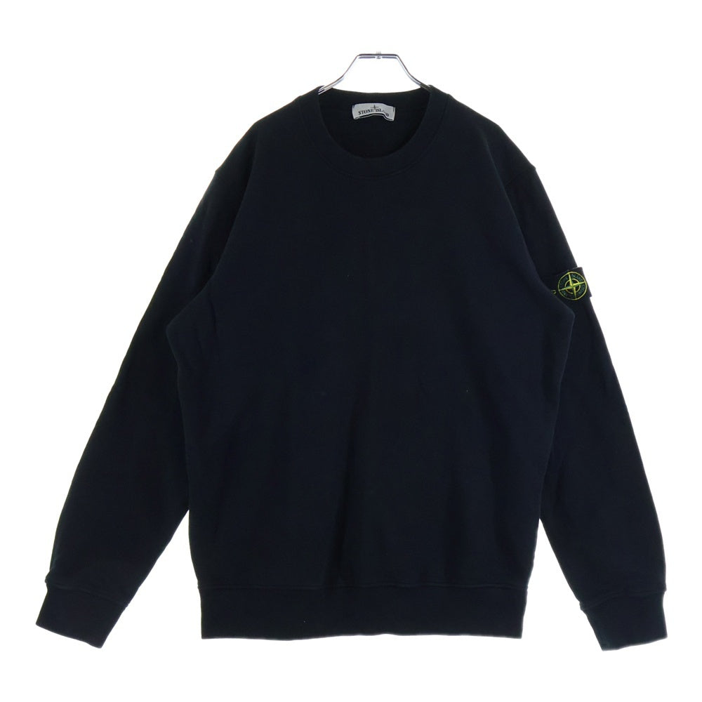 STONE ISLAND(ストーンアイランド) コンパスパッチ コットン クルーネックロングスリーブ スウェット ブラック 771563020