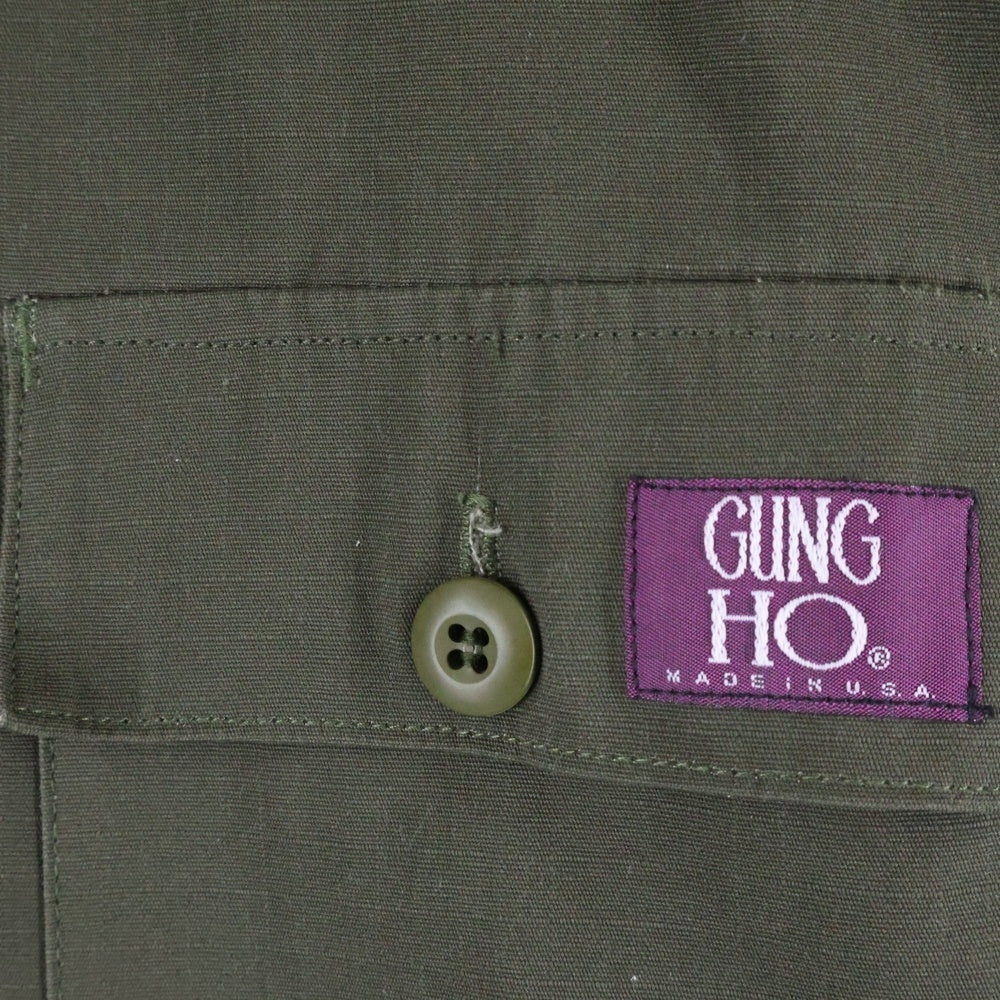 GUNG HO(ガンホー) USA製 胸ポケット ワークシャツ カーキ