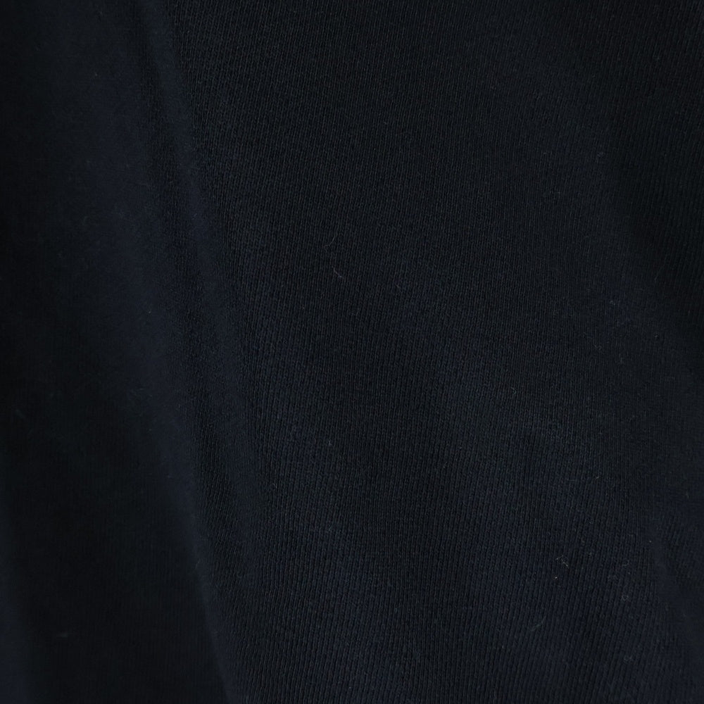 DIESEL(ディーゼル) センターロゴプリント クルーネック 長袖スウェット トレーナーブラック