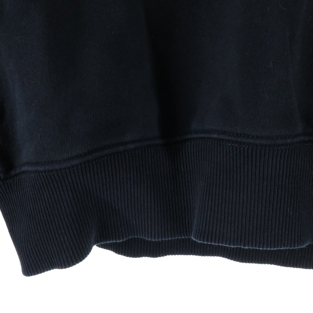 DIESEL(ディーゼル) センターロゴプリント クルーネック 長袖スウェット トレーナーブラック