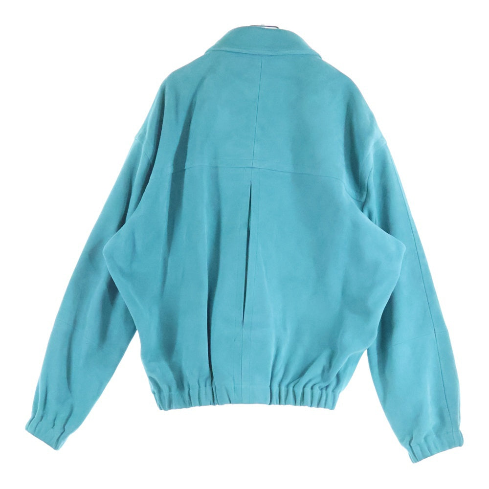 AURALEE(オーラリー) 25SS LAMB SUEDE ZIP BLOUSON ラム スエード マルチポケット ライトジャケット ブルー A255B01GS