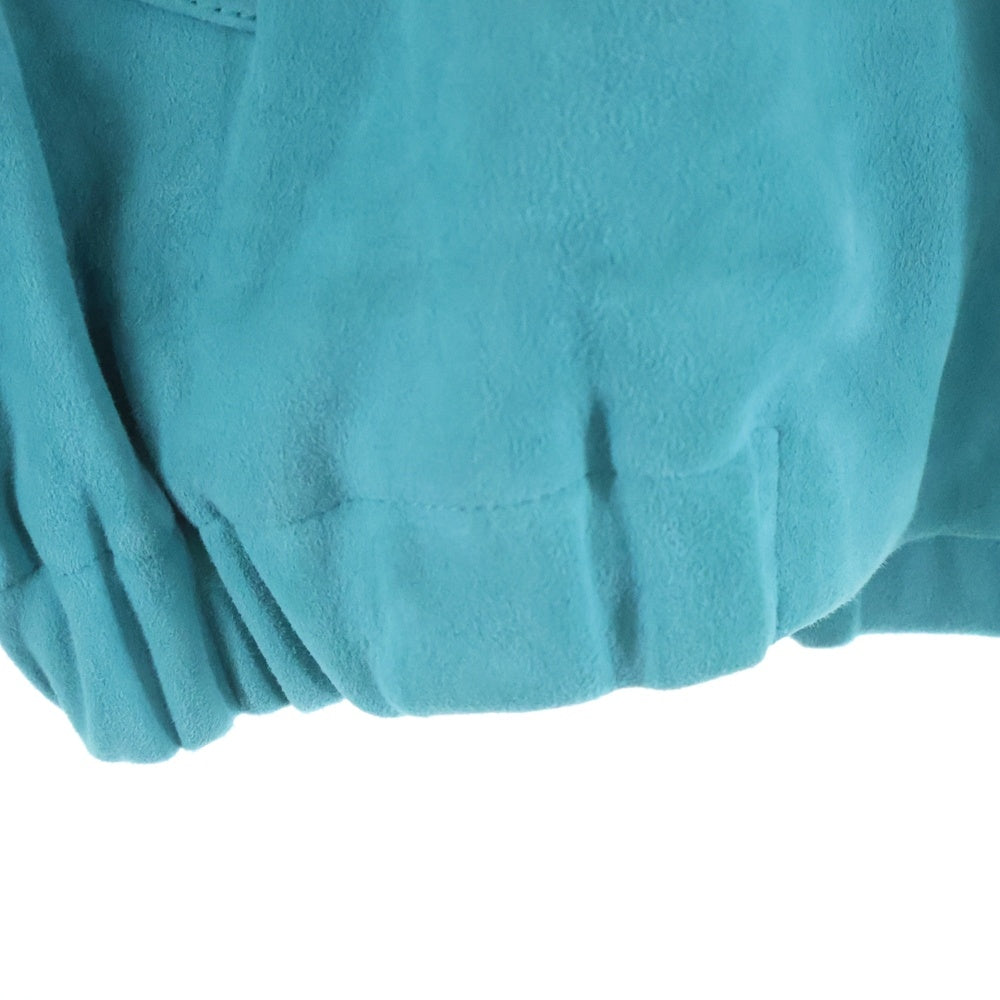 AURALEE(オーラリー) 25SS LAMB SUEDE ZIP BLOUSON ラム スエード マルチポケット ライトジャケット ブルー A255B01GS