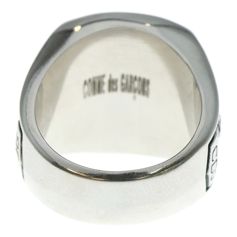 COMME des GARCONS(コムデギャルソン) CHAMPION RING ロゴデザイン チャンピオン リング 指輪 ブラック/シルバー