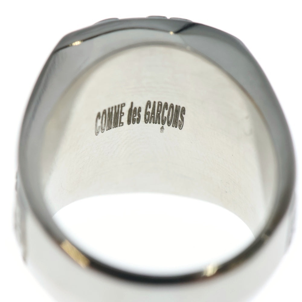 COMME des GARCONS(コムデギャルソン) CHAMPION RING ロゴデザイン チャンピオン リング 指輪 ブラック/シルバー