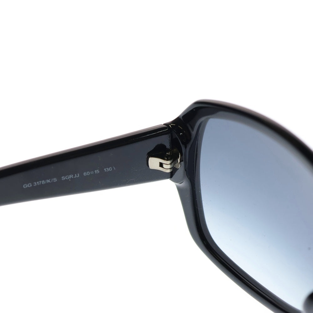 GUCCI(グッチ) インターロッキングG ディアマンテ ブルーグラデーションレンズ サングラス アイウェア 眼鏡 ブラック GG3178 レディース