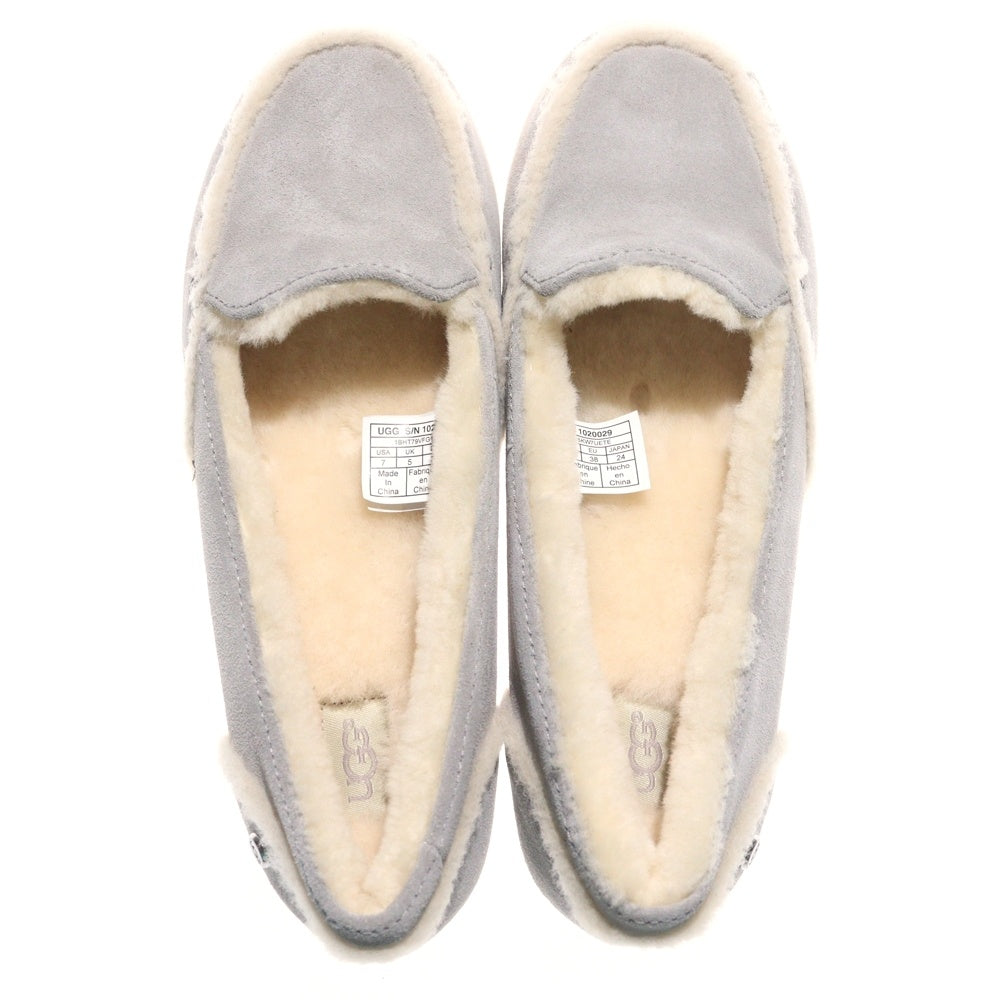 UGG(アグ) HAILEY ヘイリー モカシン スウェード ローファー レディース グレー F19218E