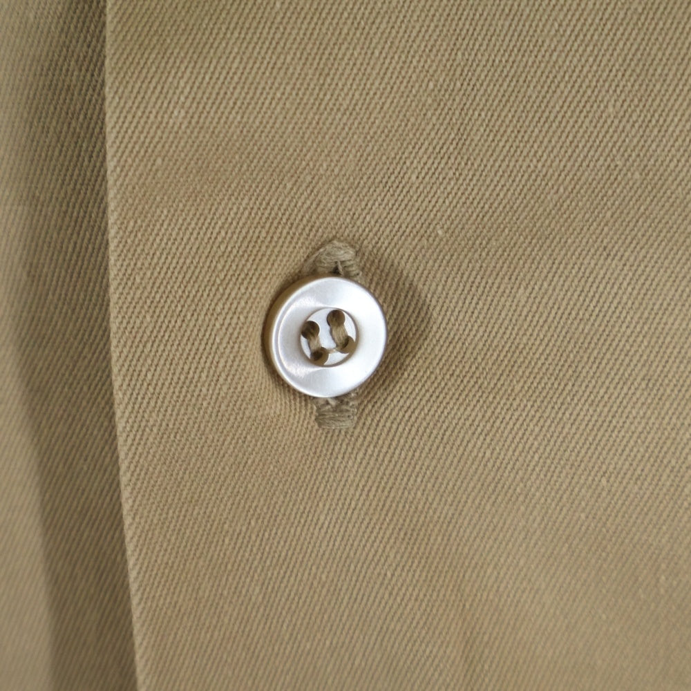 VINTAGE(ヴィンテージ) 70S U.S.MILITARY VINTAGE 米軍 ミリタリー ヴィンテージ コットン 半袖シャツ ベージュ DSA100-76-C-0269