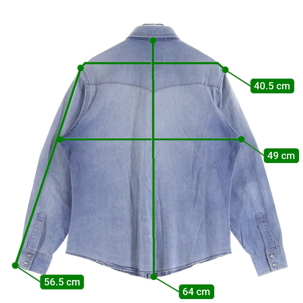 Wrangler(ラングラー) 80S VINTAGE スナップボタン デニム ヴィンテージ 長袖シャツ インディゴ