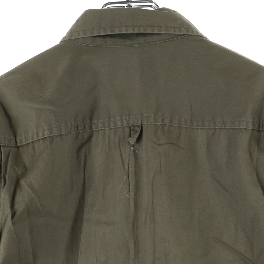 ALPHA INDUSTRIES(アルファ インダストリーズ) ミリタリー コットン 長袖シャツ カーキ