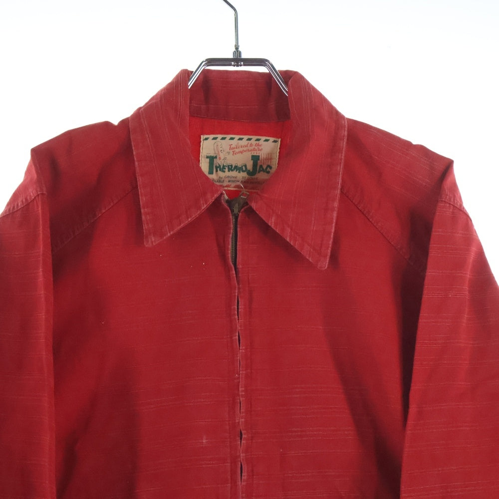 VINTAGE(ヴィンテージ) 50-60S THERMOJAC サーモジャック ジップアップ スイングトップ ジャケット レッド