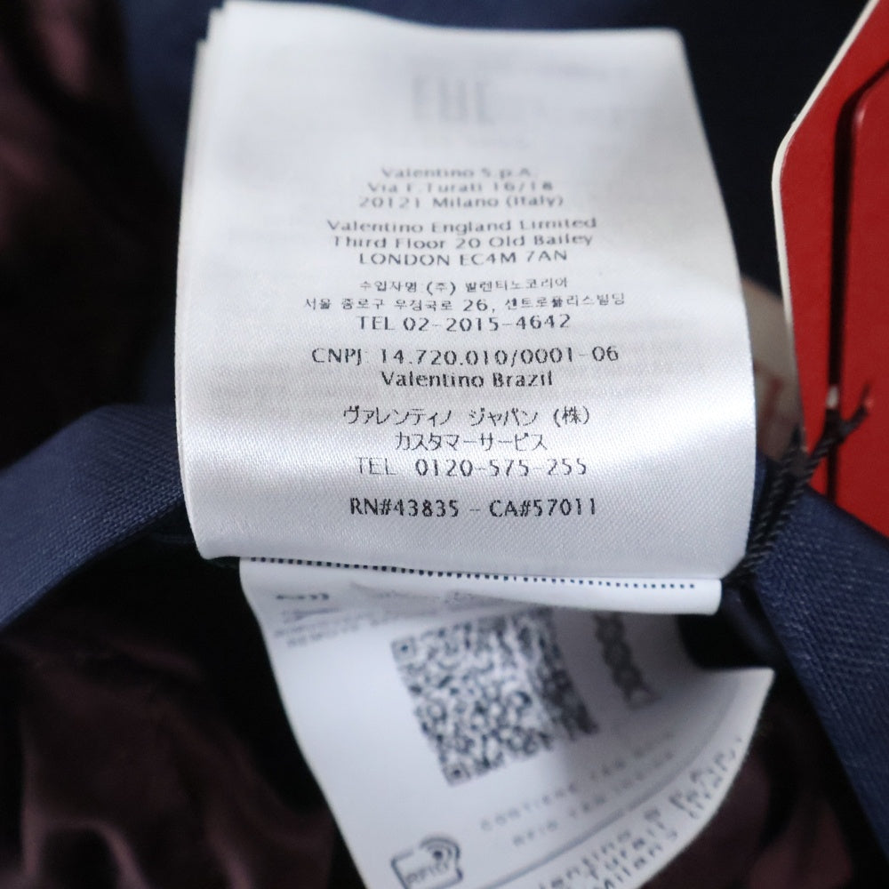 VALENTINO(ヴァレンティノ) Vロゴ シグネチャー インナーキルティング ブルゾンジャケット ネイビー 1V3CIF808J5