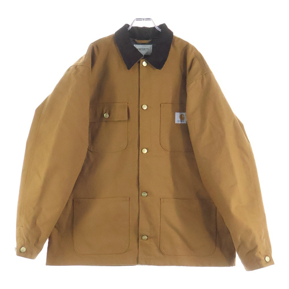 Carhartt WIP(カーハート ダブリューアイピー) MICHIGAN COAT ミシガン チョアコート ダック生地 カバーオール ジャケット ブラウン I028425