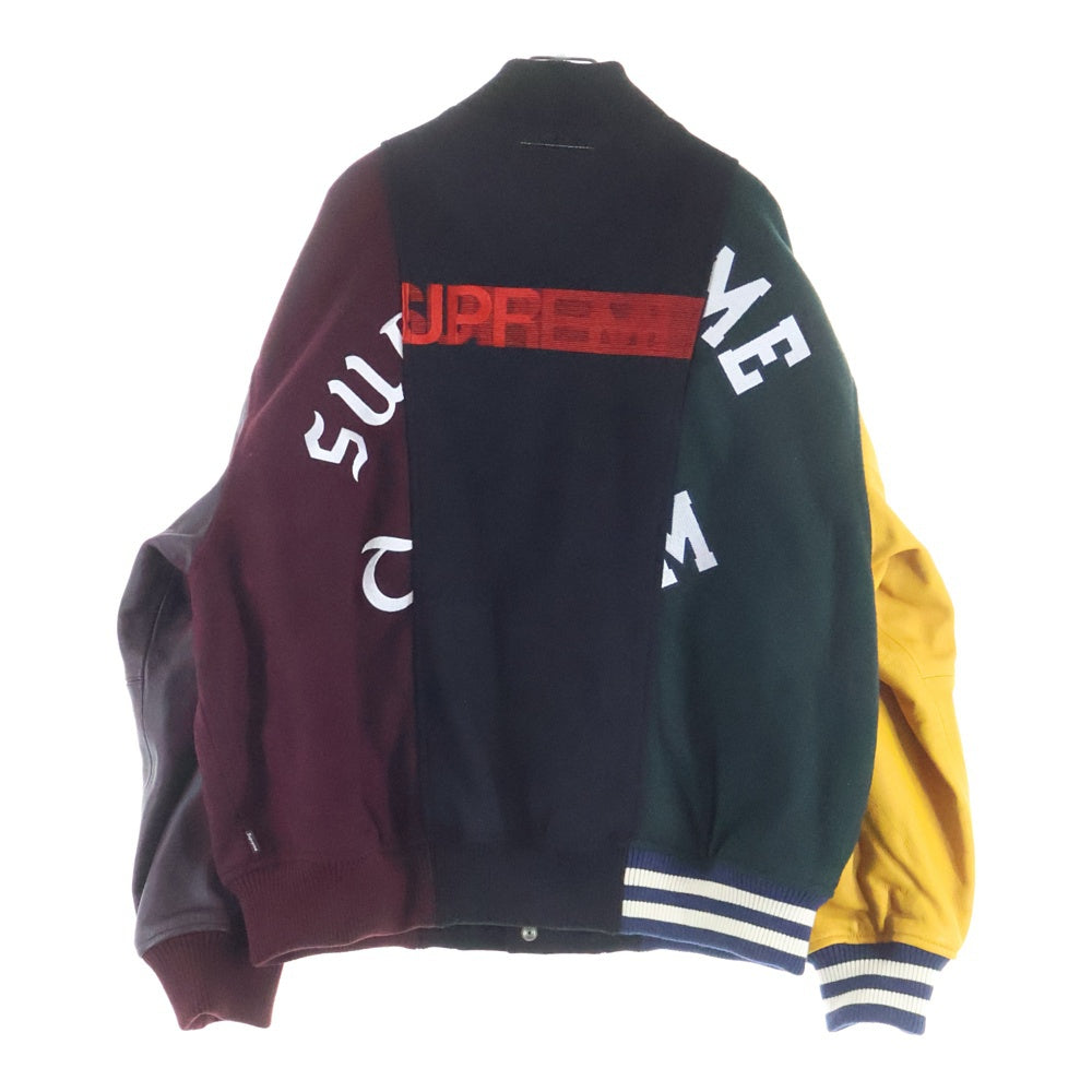 SUPREME(シュプリーム) 24SS ×Split Varsity Jacket エムエムシックスメゾンマルジェラ スプリット バーシティジャケット ブルゾン マルチカラー