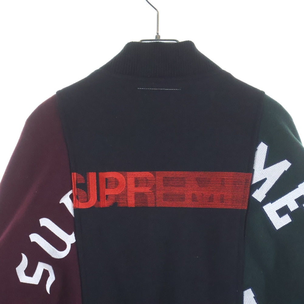 SUPREME(シュプリーム) 24SS ×Split Varsity Jacket エムエムシックスメゾンマルジェラ スプリット バーシティジャケット ブルゾン マルチカラー