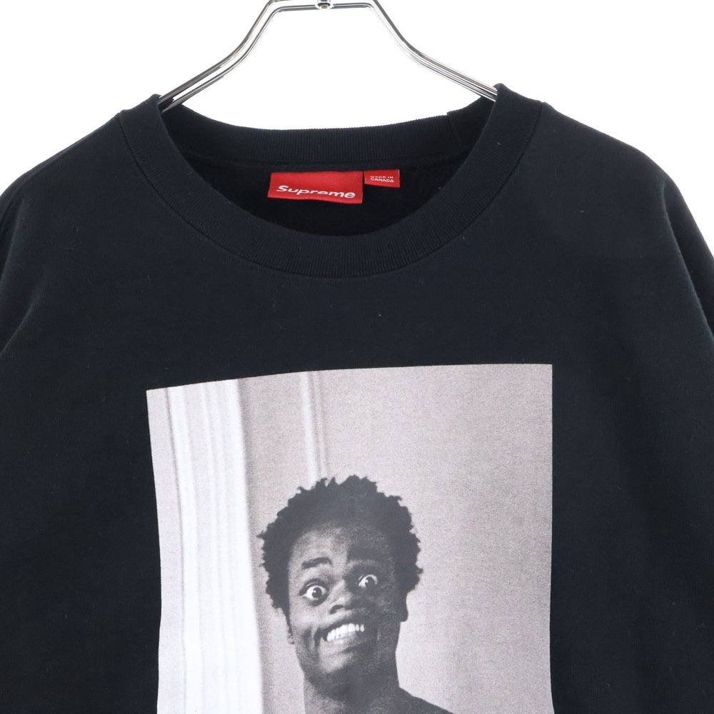 SUPREME(シュプリーム) 24AW ×Thrasher Crewneck スラッシャー フォトプリント クルーネック スウェットトレーナー ブラック