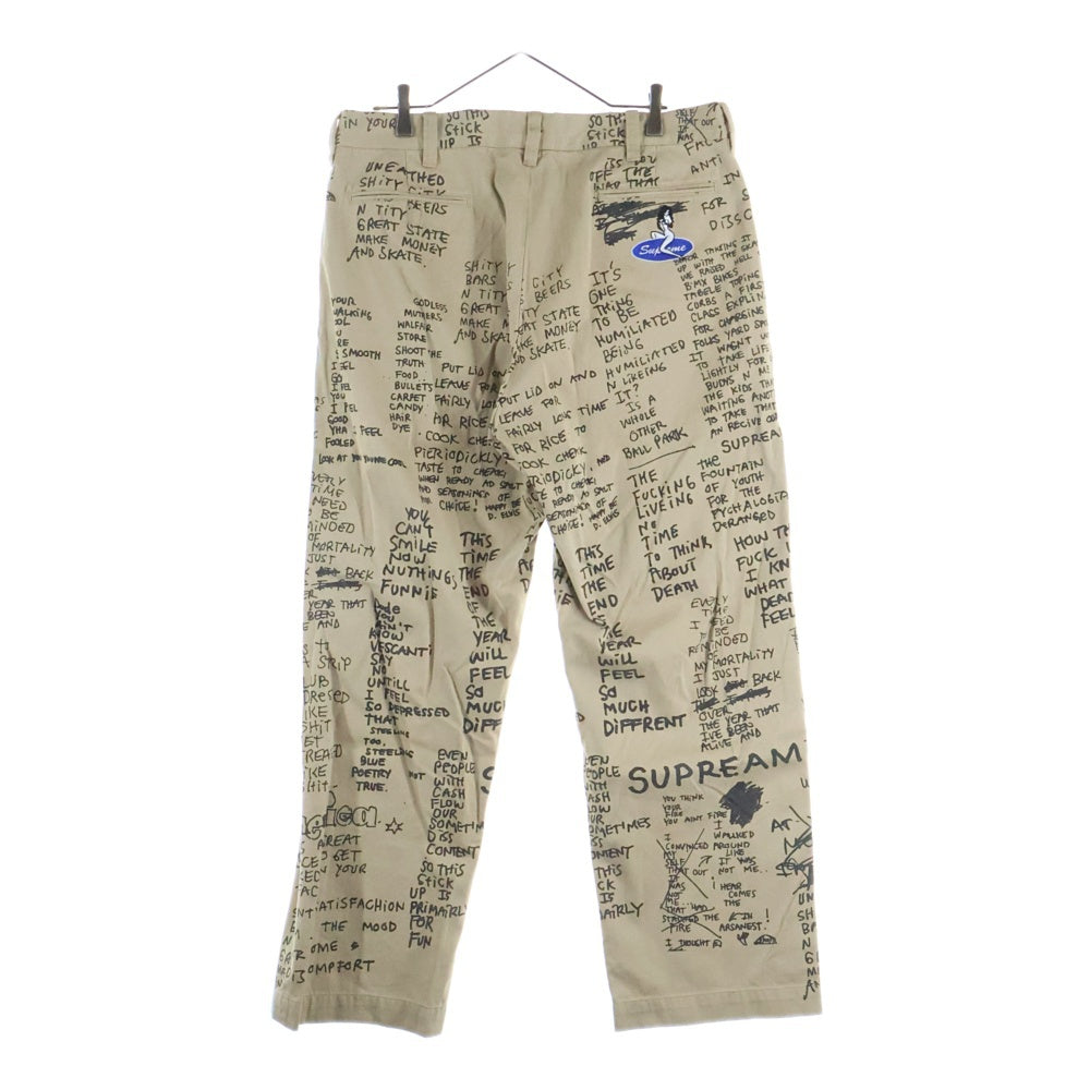 SUPREME(シュプリーム) 23SS Gonz Poems Chino Pant ゴンズ ポエム