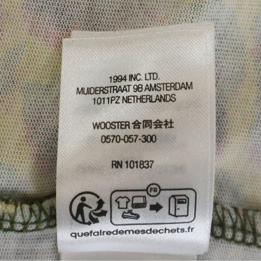 SUPREME(シュプリーム) 24AW Small Box L/S Tee チーター レオパード総柄 スモールボックスロゴ クルーネック 長袖Tシャツ カットソー グリーン/イエロー