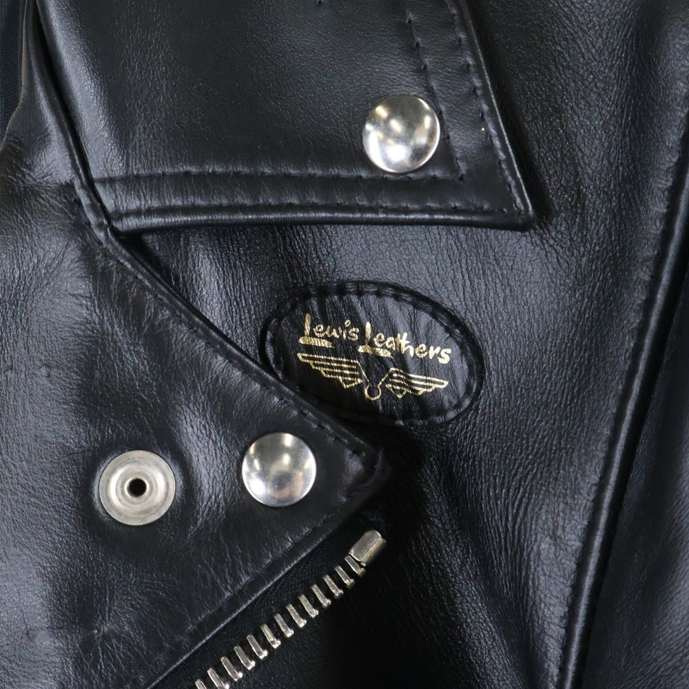 Lewis Leathers(ルイスレザー) サイクロン ホースレザー ダブルライダースジャケット タイトフィット ブラック