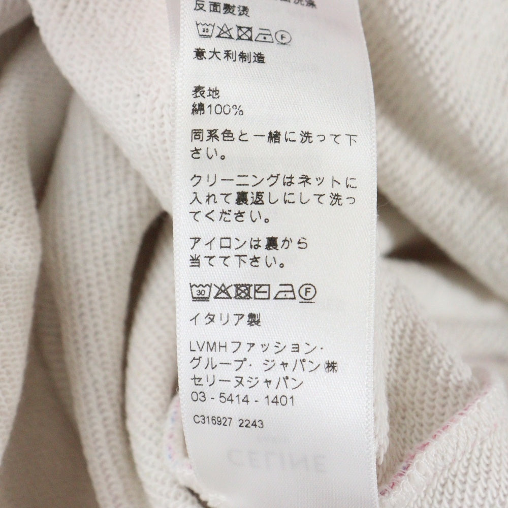 CELINE(セリーヌ) AVE 57 SKY 総柄 スウェット プルオーバーパーカー ピンク 2Y85B670Q