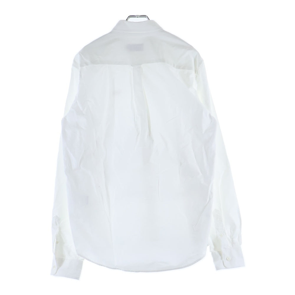 MAISON KITSUNE(メゾンキツネ) 胸ロゴデザイン ボタンダウン 長袖シャツ ホワイト FM00400WC2010