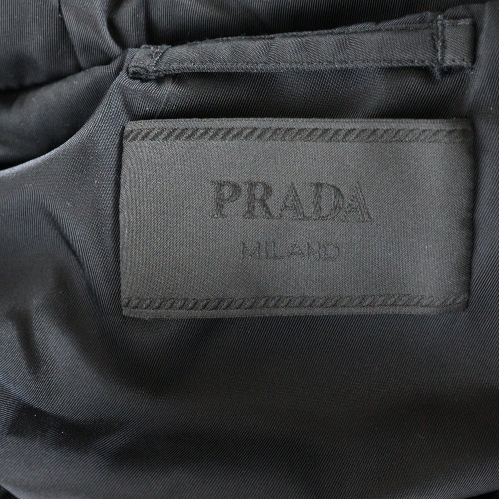 PRADA(プラダ) RE-NYLON リナイロン フーデッドダウンコート ブラック SGC042 RFID
