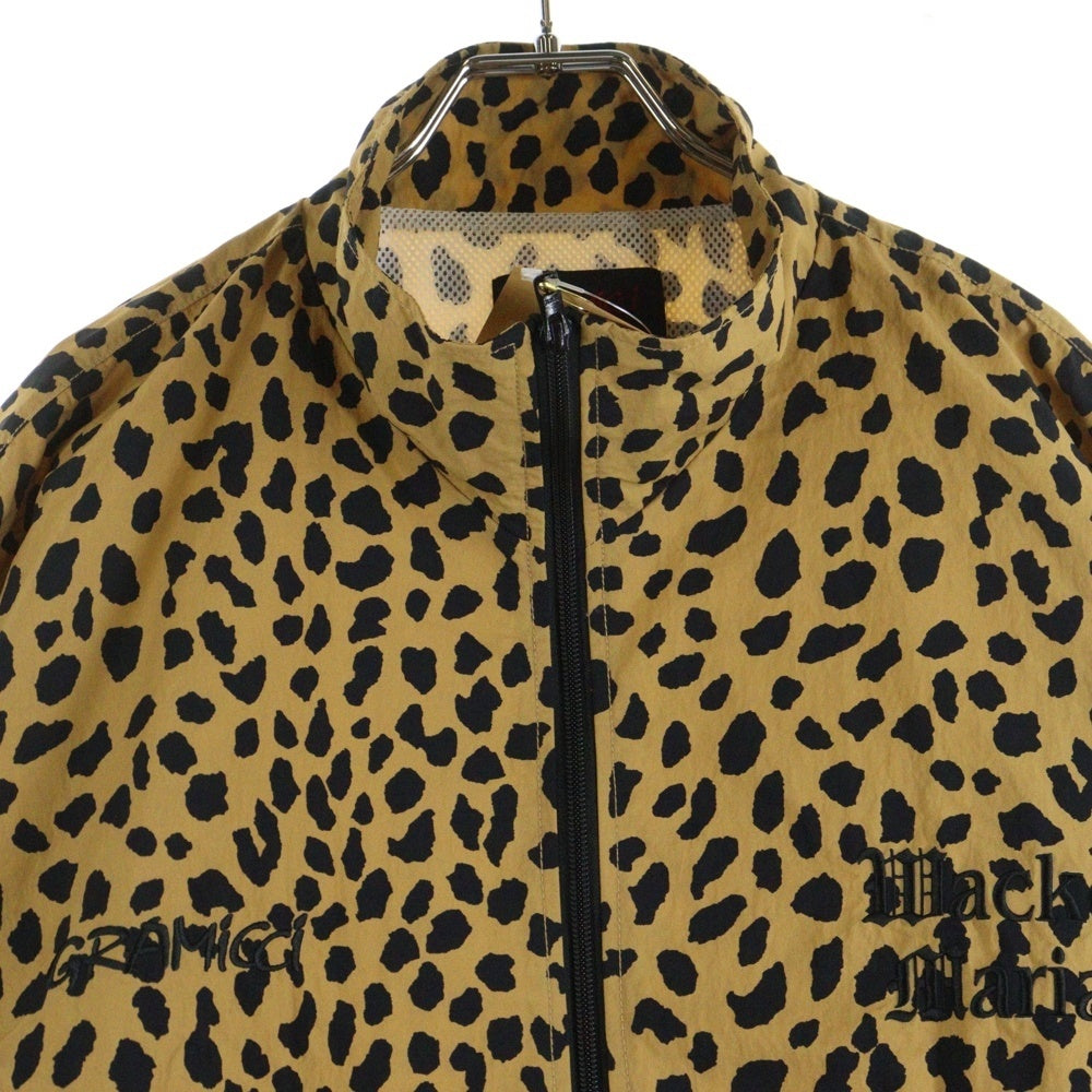 WACKO MARIA(ワコマリア) 23SS ×GRAMICCI Leopard Track Jacket グラミチ レオパード ジップアップ トラックジャケット ブラウン/ブラック GMJ3-S3023
