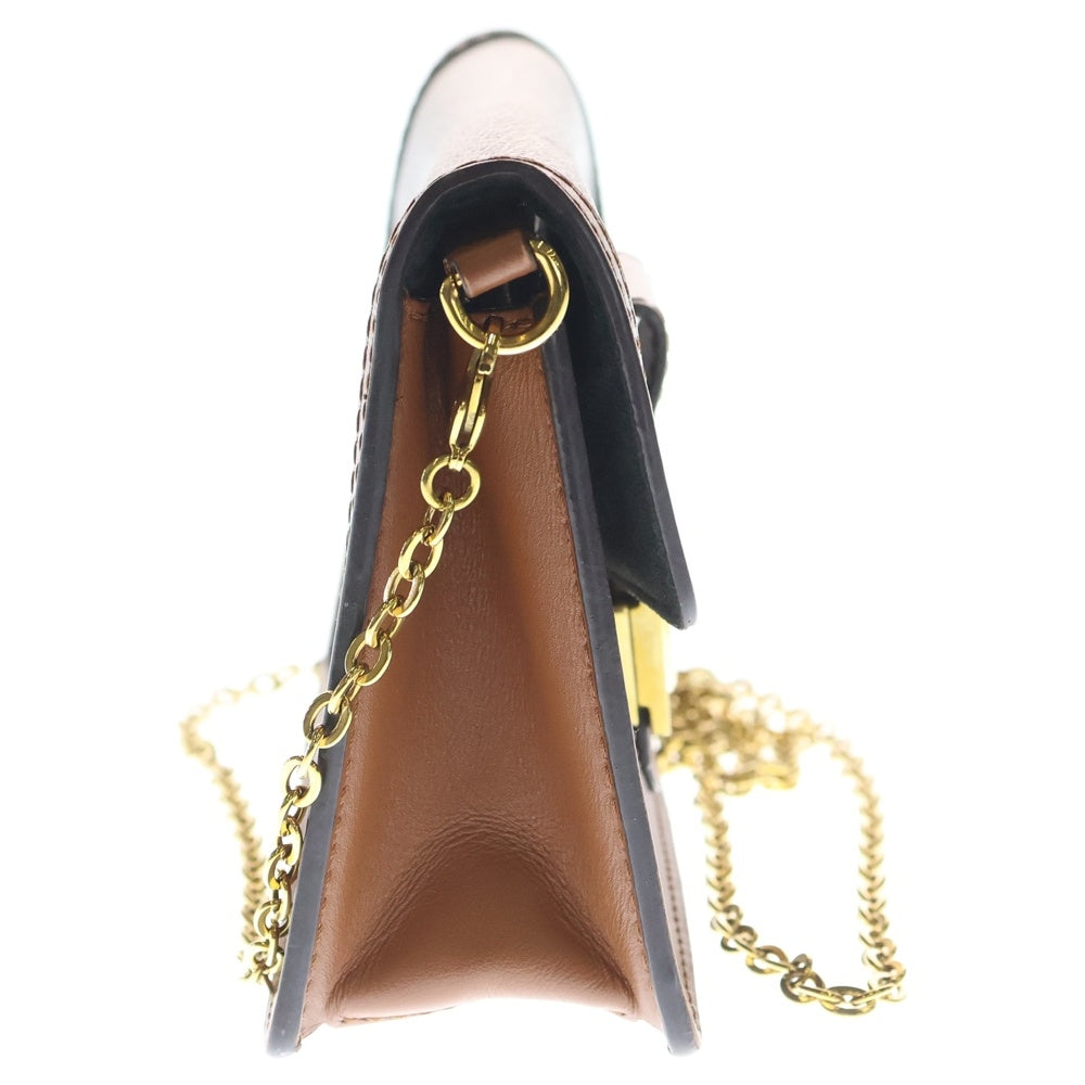 LOUIS VUITTON(ルイヴィトン) ポルトフォイユ ドーフィーヌ ゴールドプレート モノグラム ショルダーバック ポーチ ブラウン レディース M68746