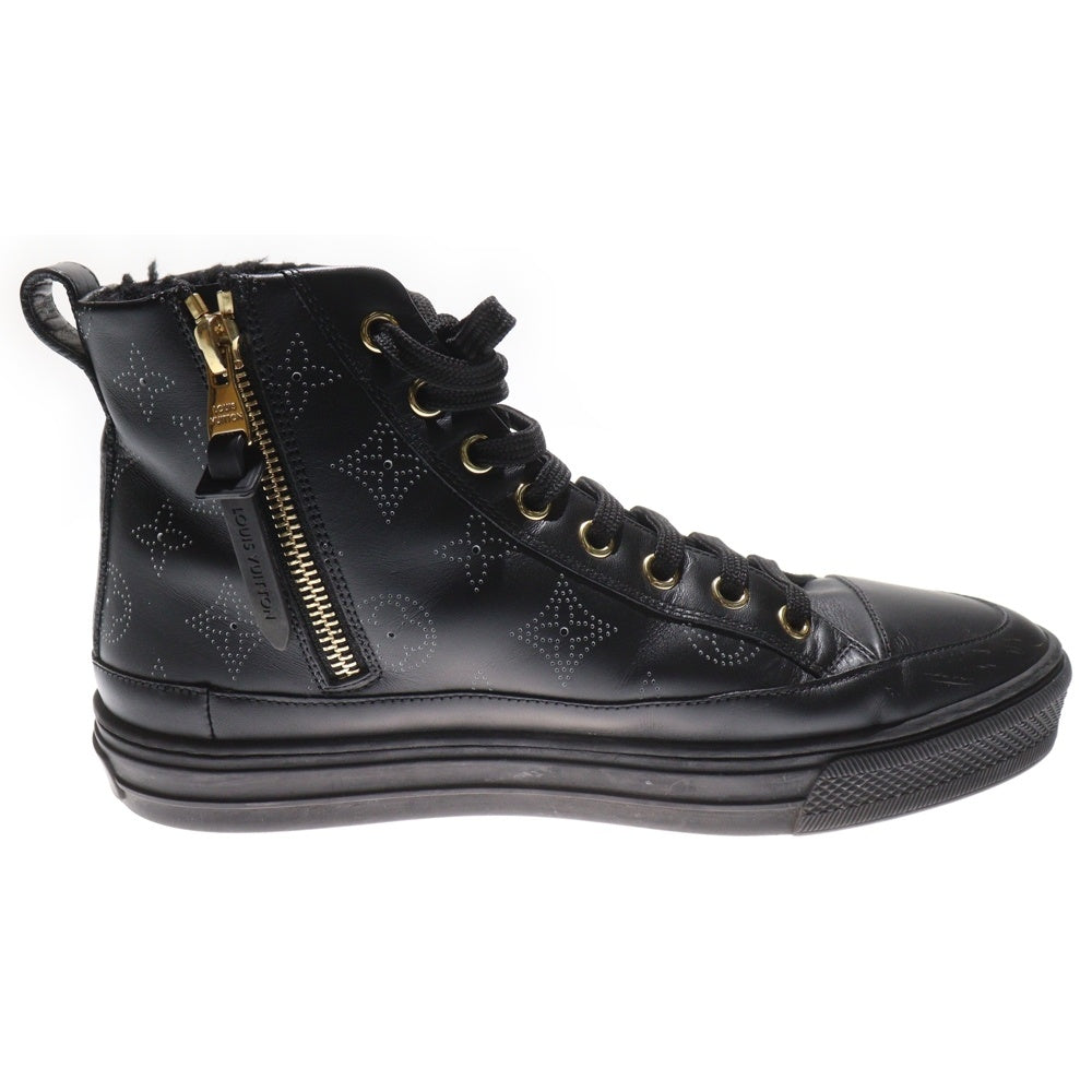 LOUIS VUITTON(ルイヴィトン) モノグラム ステラーライン ライナーボア レザーハイカットスニーカー ブラック レディース CL0260
