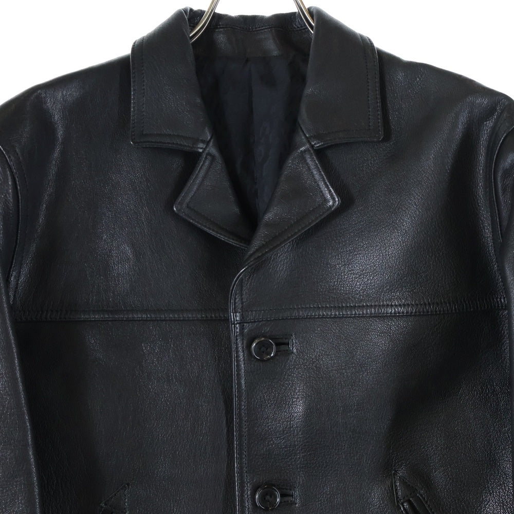 Rags McGREGOR(ラグスマックレガー) 16AW 4 BOTTONS LEATHER JACKET 4ボタン レザージャケット ブラック 211146601