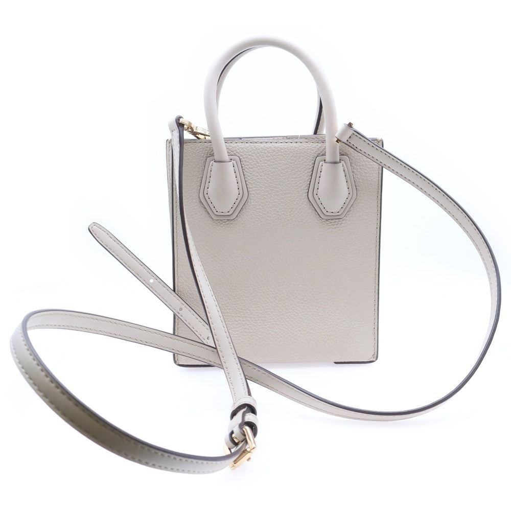 MICHAEL KORS(マイケルコース) MERCER NS 2WAY レザー ミニトートバッグ ハンドショルダーバッグ アイボリー レディース