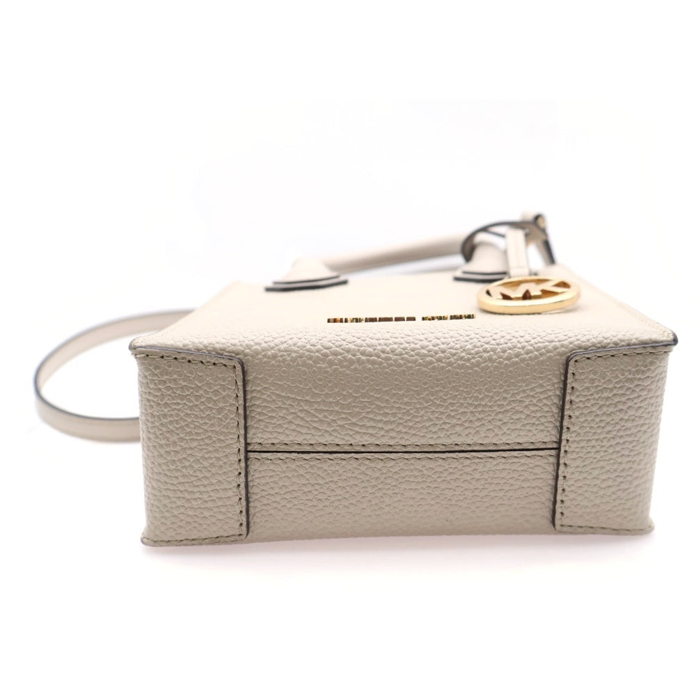MICHAEL KORS(マイケルコース) MERCER NS 2WAY レザー ミニトートバッグ ハンドショルダーバッグ アイボリー レディース