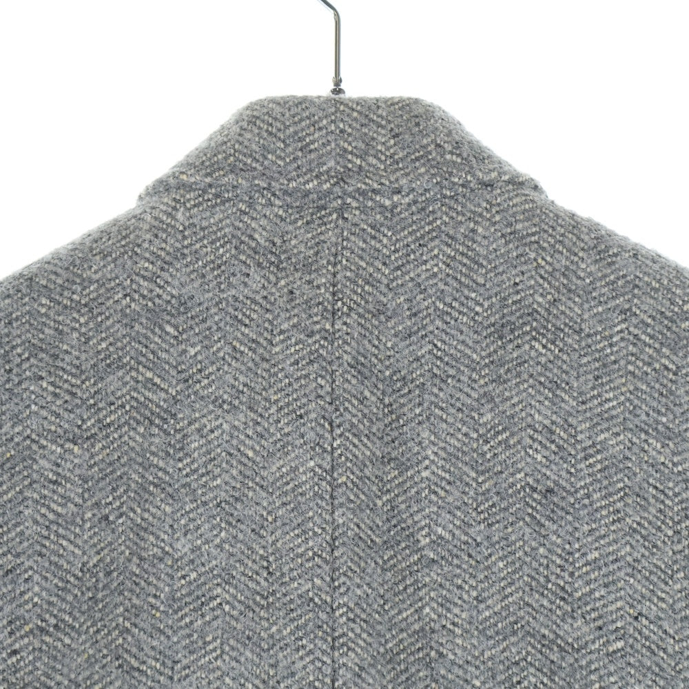 COACH(コーチ) ヘリンボーン ウール チェスター コート グレー レディース