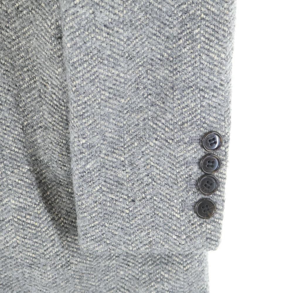 COACH(コーチ) ヘリンボーン ウール チェスター コート グレー レディース