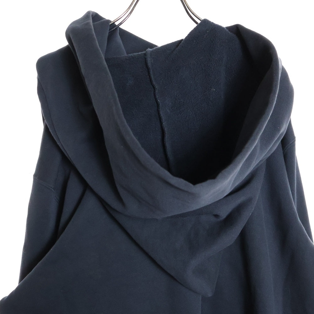 DRKSHDW(ダークシャドウ) 15SS 変形ジップアップ ロングスリーブ スウェットパーカー マウンテンフーディ ブラック DU15S9252-G