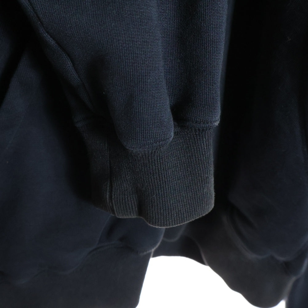 DRKSHDW(ダークシャドウ) 15SS 変形ジップアップ ロングスリーブ スウェットパーカー マウンテンフーディ ブラック DU15S9252-G