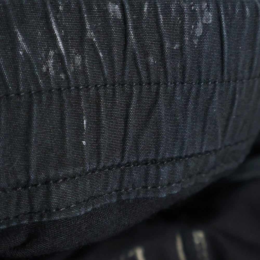 DRKSHDW(ダークシャドウ) 19SS ドローストリング コーティング サルエルパンツ ブラック DU19S4374-S