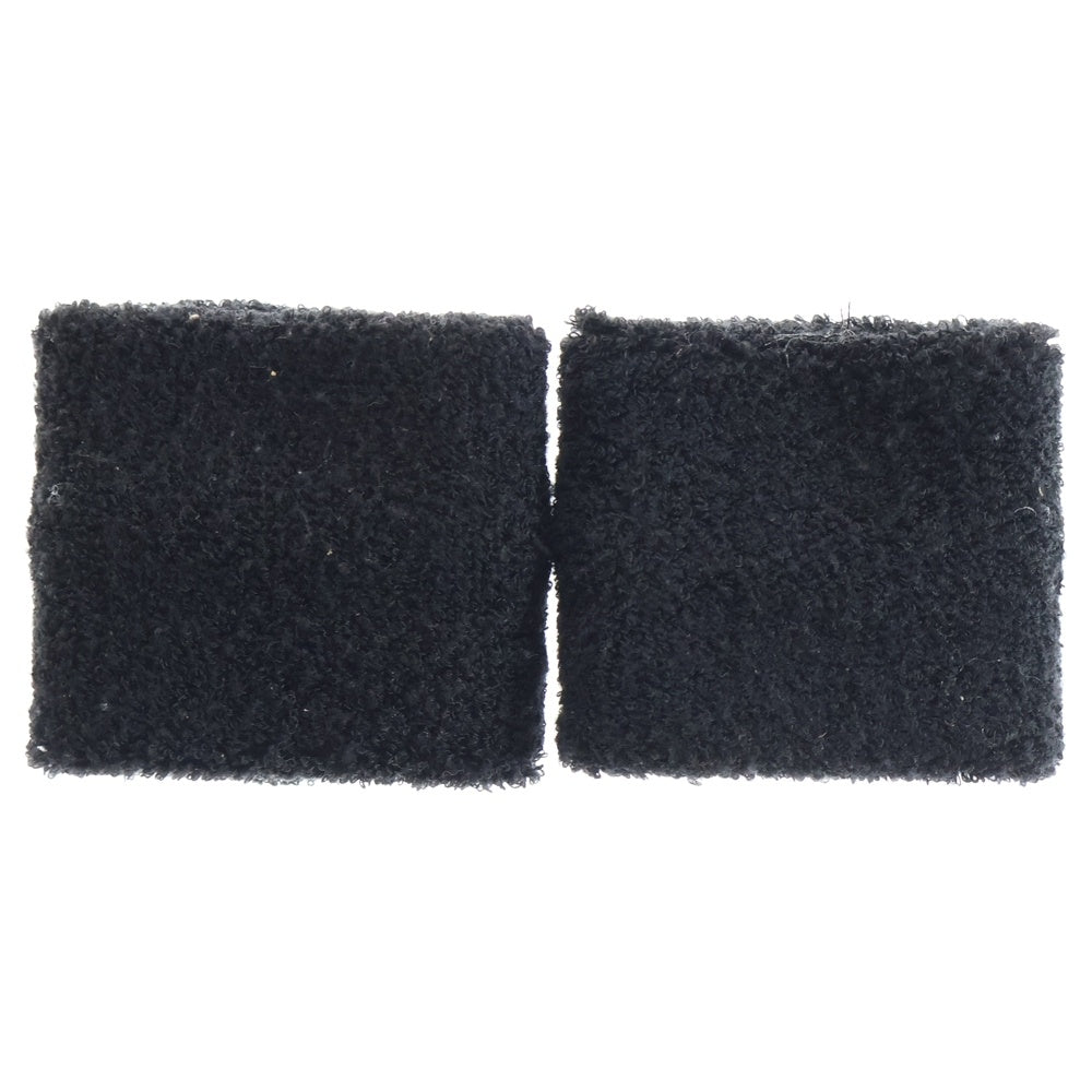 CHROME HEARTS(クロムハーツ) SWEATBAND WRIST エナメル パテントレザー クロスパッチ リストバンド ブラック